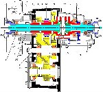 Coupe de la LT230, avec des couleurs pour aider ceux qui n'ont pas l'habitude des dessins industriels